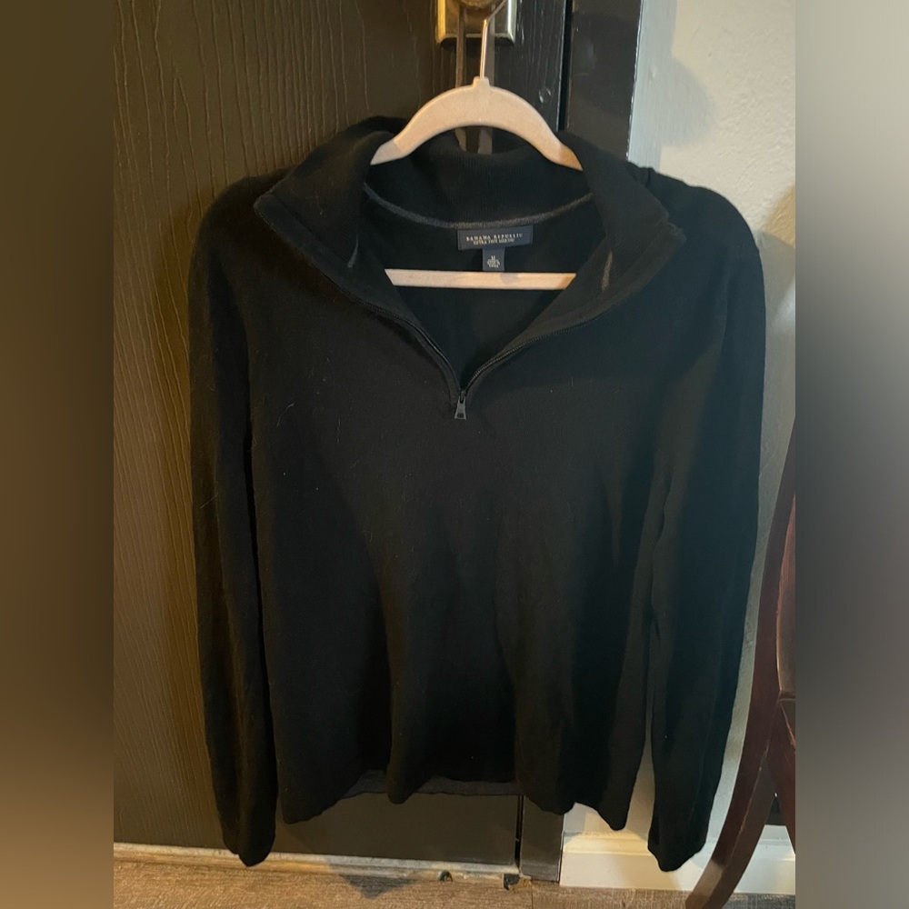 Banana Republic Mireno Wool Quarter Zip